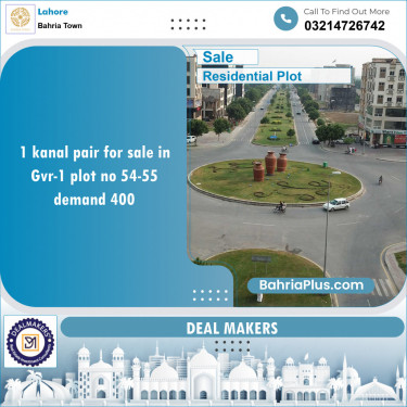 Residential Plot for Sale in Bahria Town, Lahore - (BP-127203)
