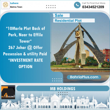 Residential Plot for Sale in Bahria Town, Lahore - (BP-127223)