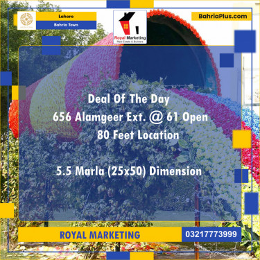 Residential Plot for Sale in Bahria Town, Lahore - (BP-127289)