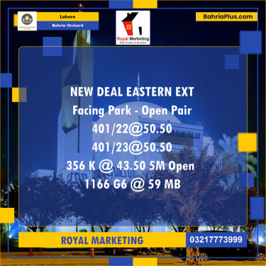 Residential Plot for Sale in Bahria Orchard, Lahore - (BP-127290)