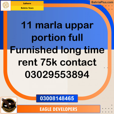 Residential House for Rent in Bahria Town, Lahore - (BP-127316)