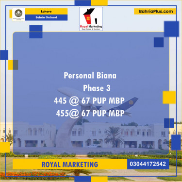 Residential Plot for Sale in Bahria Orchard, Lahore - (BP-127332)