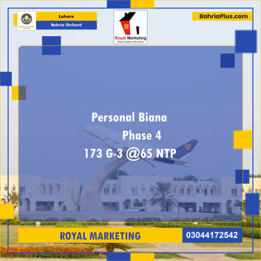 Residential Plot for Sale in Bahria Orchard, Lahore - (BP-127333)