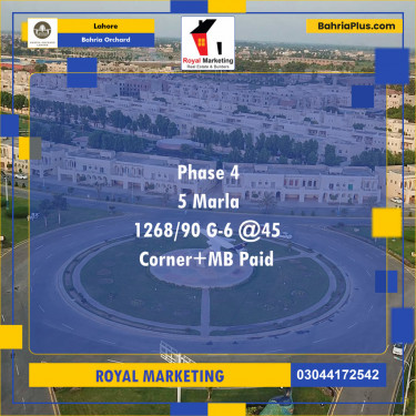 Residential Plot for Sale in Bahria Orchard, Lahore - (BP-127341)