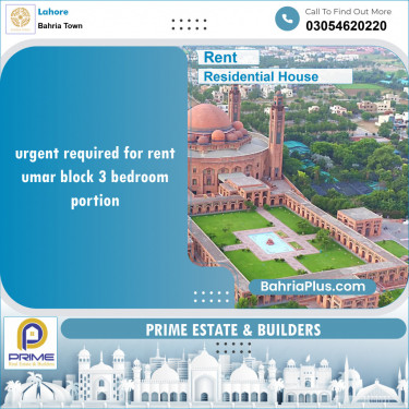 Residential House for Rent in Bahria Town, Lahore - (BP-127427)