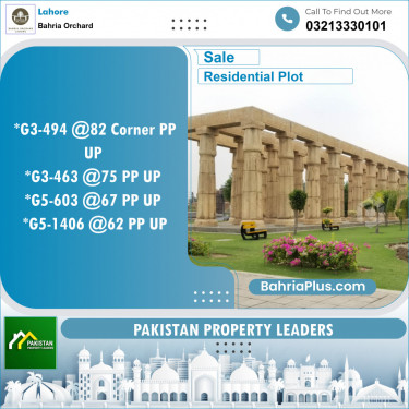 Residential Plot for Sale in Bahria Orchard, Lahore - (BP-127477)