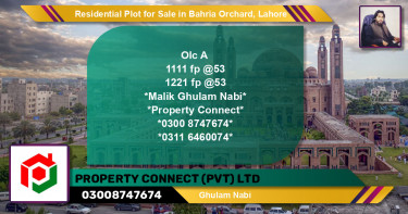 Residential Plot for Sale in OLC-A Block -  Bahria Orchard, Lahore - (BP-127482)