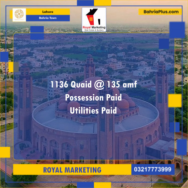 Residential Plot for Sale in Bahria Town, Lahore - (BP-127499)