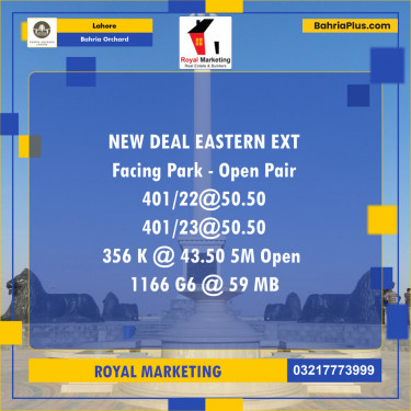 Residential Plot for Sale in Bahria Orchard, Lahore - (BP-127504)