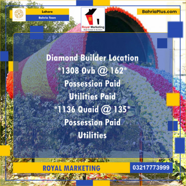 Residential Plot for Sale in Bahria Town, Lahore - (BP-127668)