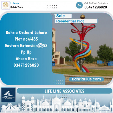 Residential Plot for Sale in Bahria Town, Lahore - (BP-127746)