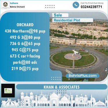 Residential Plot for Sale in Phase 1 - Northern District -  Bahria Orchard, Lahore - (BP-127786)