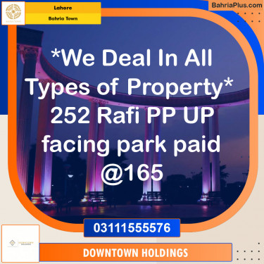 Residential Plot for Sale in Bahria Town, Lahore - (BP-127822)