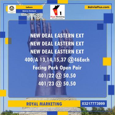 Residential Plot for Sale in Bahria Orchard, Lahore - (BP-127880)