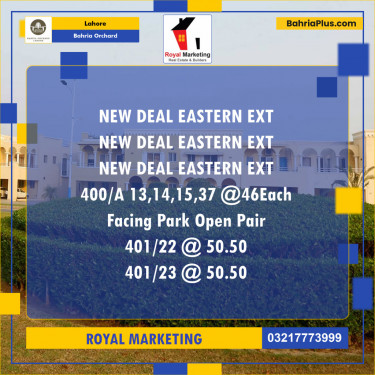 Residential Plot for Sale in Bahria Orchard, Lahore - (BP-127973)