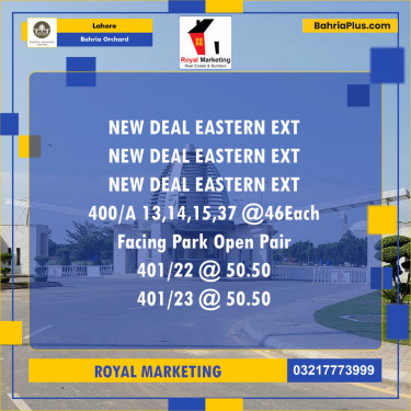 Residential Plot for Sale in Bahria Orchard, Lahore - (BP-128028)