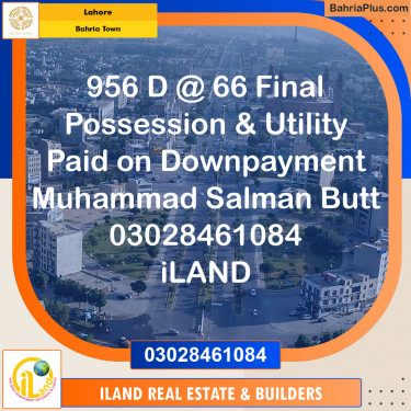 Residential Plot for Sale in Bahria Town, Lahore - (BP-128040)