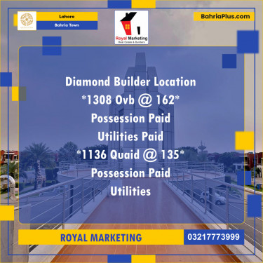 Residential Plot for Sale in Overseas B -  Bahria Town, Lahore - (BP-128135)