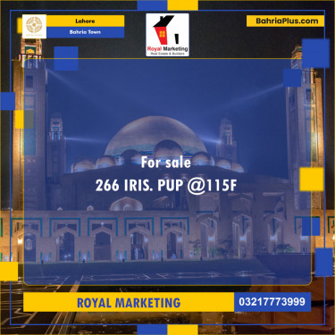 Residential Plot for Sale in Sector C - Iris Block -  Bahria Town, Lahore - (BP-128224)