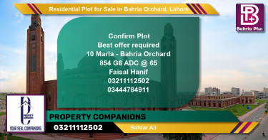 Residential Plot for Sale in Phase 4 - G6 Block -  Bahria Orchard, Lahore - (BP-128264)