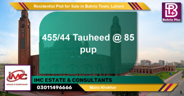 Residential Plot for Sale in Sector F - Tauheed Block -  Bahria Town, Lahore - (BP-128300)