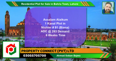 Residential Plot for Sale in Bahria Town, Lahore - (BP-128377)