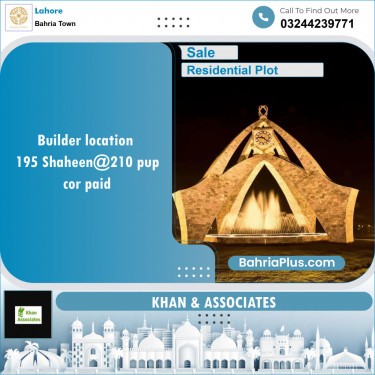 Residential Plot for Sale in Bahria Town, Lahore - (BP-128464)