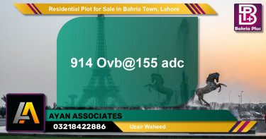Residential Plot for Sale in Bahria Town, Lahore - (BP-128500)