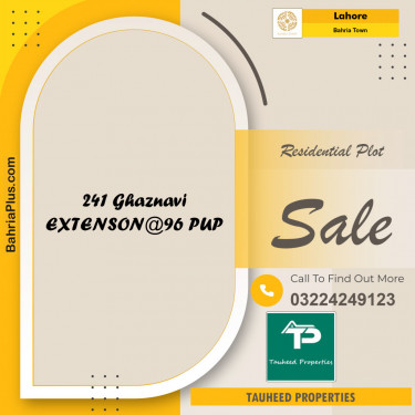 Residential Plot for Sale in Bahria Town, Lahore - (BP-128519)