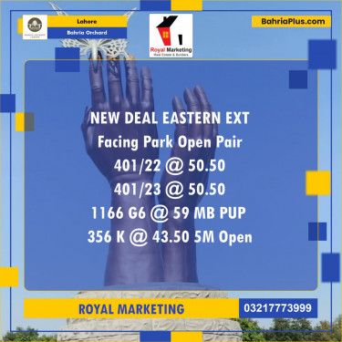 Residential Plot for Sale in Bahria Orchard, Lahore - (BP-128566)