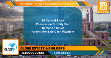Residential Plot for Sale in Bahria Orchard, Lahore - (BP-128620)