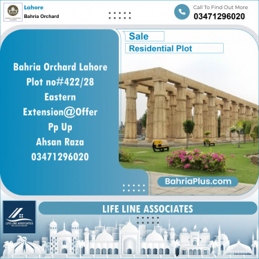 Residential Plot for Sale in Bahria Orchard, Lahore - (BP-128674)
