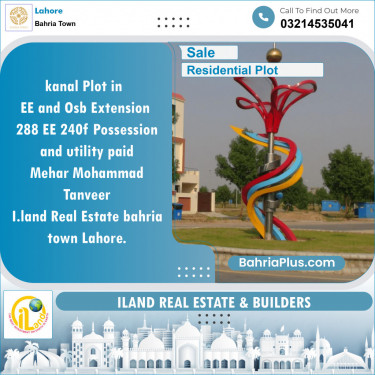 Residential Plot for Sale in Sector D - EE Block -  Bahria Town, Lahore - (BP-128864)
