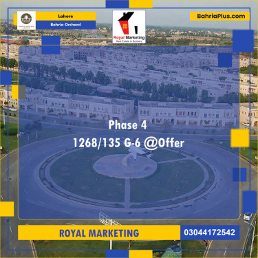 Residential Plot for Sale in Phase 4 - G6 Block -  Bahria Orchard, Lahore - (BP-129014)