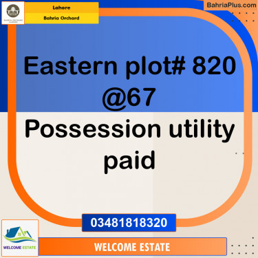 Residential Plot for Sale in Bahria Orchard, Lahore - (BP-129092)