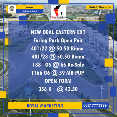 Residential Plot for Sale in Bahria Orchard, Lahore - (BP-129141)