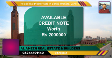 Residential Plot for Sale in Bahria Orchard, Lahore - (BP-129378)