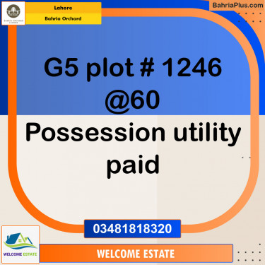 Residential Plot for Sale in Bahria Orchard, Lahore - (BP-129474)