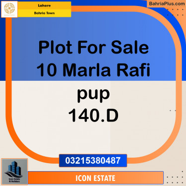 Residential Plot for Sale in Bahria Town, Lahore - (BP-129665)