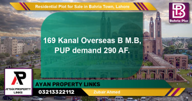 Residential Plot for Sale in Overseas B -  Bahria Town, Lahore - (BP-129681)