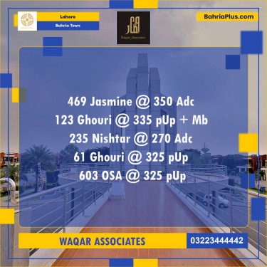 Residential Plot for Sale in Bahria Town, Lahore - (BP-129686)