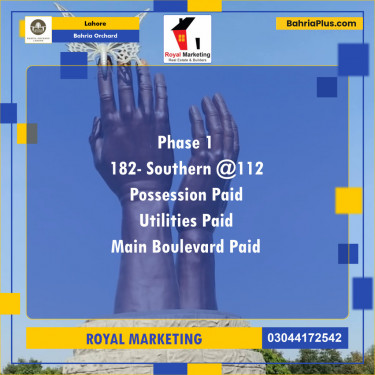 Residential Plot for Sale in Bahria Orchard, Lahore - (BP-129722)