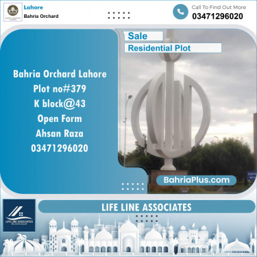 Residential Plot for Sale in Bahria Orchard, Lahore - (BP-129805)
