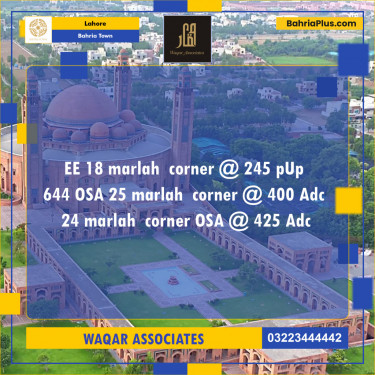 Residential Plot for Sale in Bahria Town, Lahore - (BP-129891)