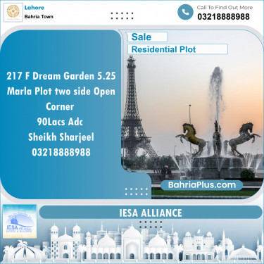 Residential Plot for Sale in Bahria Town, Lahore - (BP-129978)