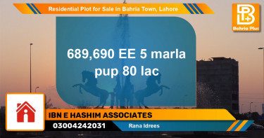 Residential Plot for Sale in Bahria Town, Lahore - (BP-130014)