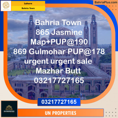 Residential Plot for Sale in Bahria Town, Lahore - (BP-130038)