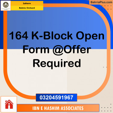 Residential Plot for Sale in Bahria Orchard, Lahore - (BP-130110)