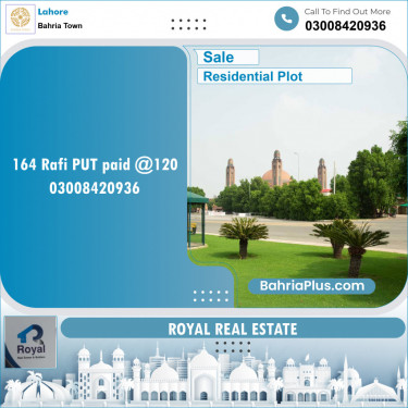 Residential Plot for Sale in Bahria Town, Lahore - (BP-130117)