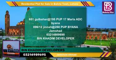 Residential Plot for Sale in Bahria Town, Lahore - (BP-130121)